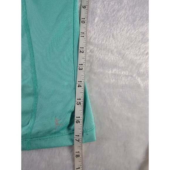 Danskin Now Sport Fitted Racerback Tank Top-Teal-SZ XL 16/18 - Picture 9 of 9